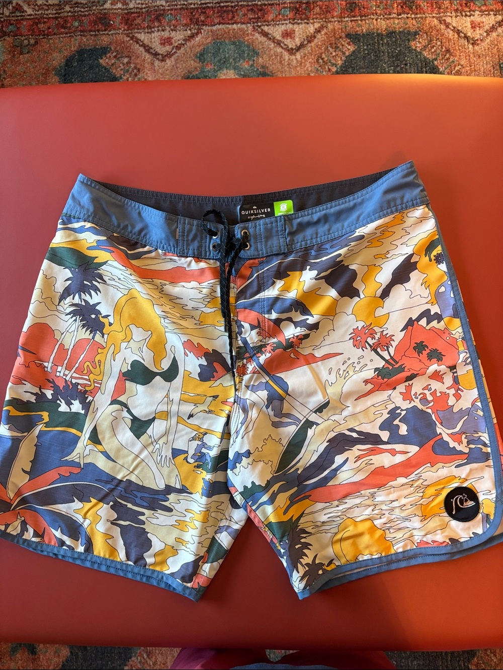 Quiksilver Men’s Multicolor Printed Swim Trunks